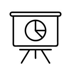 Presentation chart with pie graph for business analytics data visualization and reporting tool