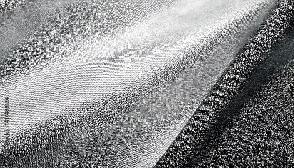 Poster minimalist silver satin texture for ads and presentations with soft reflective light, evokes eleganc