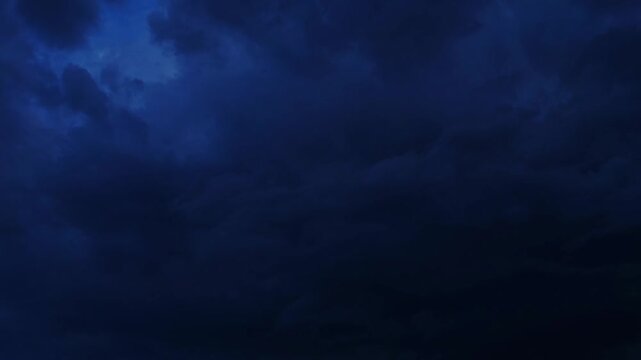 Timelapse of Clear Blue Sky Turning Cloudy
