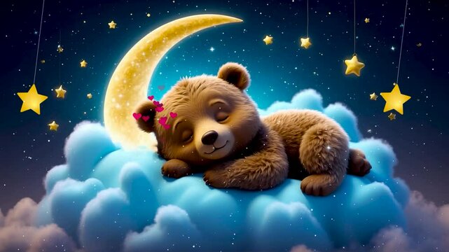 teddy bear on the moon