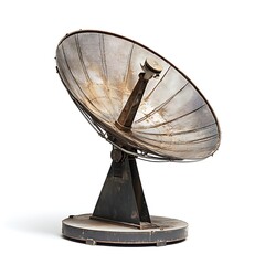 Dusty Satellite Dish Antenna.