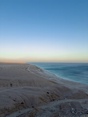 Viewpoint Ash Shuwamiyah on the dramatic never ending sandy coast of Southern Oman