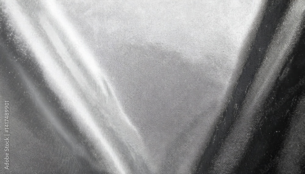 Poster minimalist silver satin texture for ads and presentations with soft reflective light, evokes eleganc