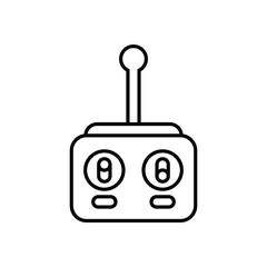 Remote Pilot vector icon stock illustration