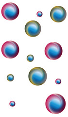 set of colorful glossy buttons