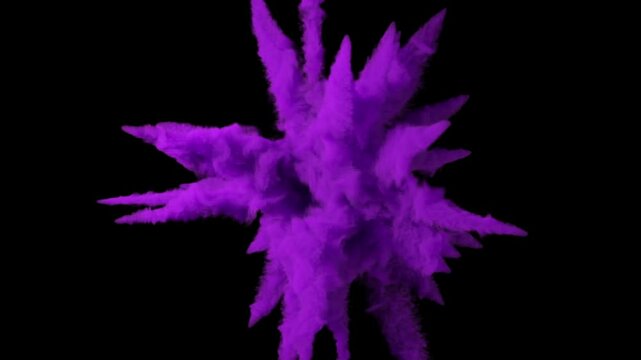 Purple smoke explosion - 60fps