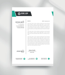 Clean Corporate Letterhead Design  Minimal Business Document Template