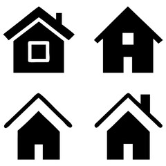 Web home icon for apps and websites. Collection home icons. House symbol.home icon, house icon vector, home symbol, flat home icon set. House set icon. Home flat icon set vector illustration.
