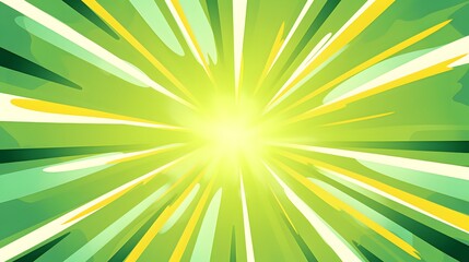Obraz premium Professional Abstract Background with Green and Yellow Rays of Light