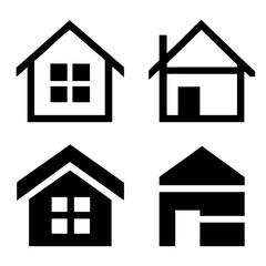 Web home icon for apps and websites. Collection home icons. House symbol.home icon, house icon vector, home symbol, flat home icon set. House set icon. Home flat icon set vector illustration.
