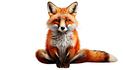 Obraz premium Fox – Sitting in a meditation pose with incense beside it, eyes wide open and twitching like.