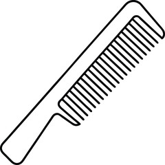 Comb Icon Vector | Hair Care, Grooming & Salon Essentials Line Art