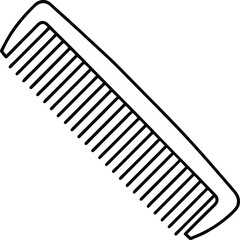 Comb Icon Vector | Hair Care, Grooming & Salon Essentials Line Art
