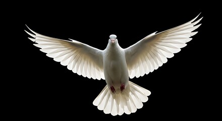 paloma blanca en vuelo