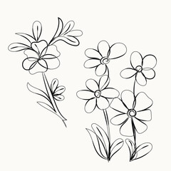 Abstract floral vector background with a seamless pattern of pink hibiscus blossoms and spring leaves, a beautiful nature illustration for wallpaper decoration