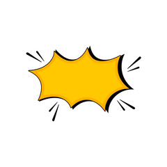 Blank comic speech bubbles 