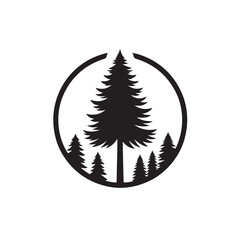 Forest tree icon Vector