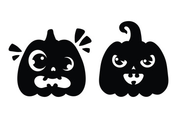 Glowing Pumpkin Faces for Halloween Party Decor

