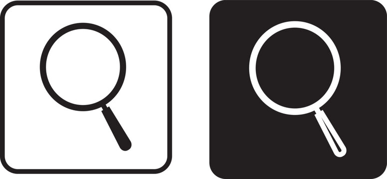 Search icon set vactor. Web search icon, scan search symbol isolated. vector magnifier or loupe sign.

