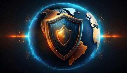 global digital data security concept