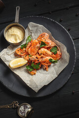 Hearty and delicious seafood with spices