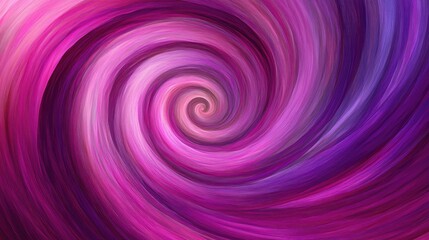 Obraz premium A vibrant swirl of fuchsia and violet hues creates a mesmerizing spiral design.