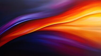 Fototapeta premium Dynamic abstract flow of vibrant colors