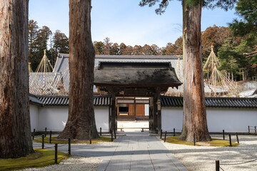 Middle Gate and Hondo (Main Hall) of Zuiganzi Temple in Matsushima, Miyagi, Japan