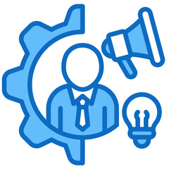 Promotion Ability Blue Fill, Marketing Strategy and Business Development