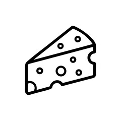Cheese Slice with Round Holes Icon Design