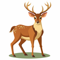 Obraz premium Cute Spotted Deer Illustration | Wildlife Animal Art