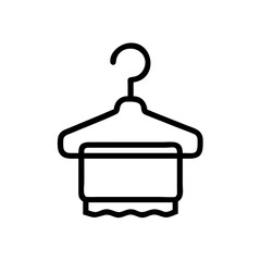 Clothes Hanger with Hook Top Icon Design