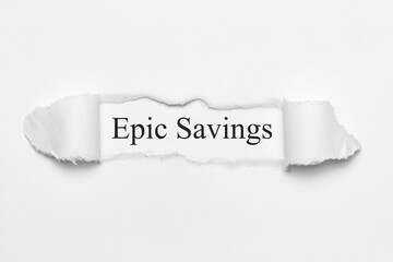 Epic Savings	
