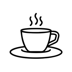 Coffee Mug on Plate Icon Design