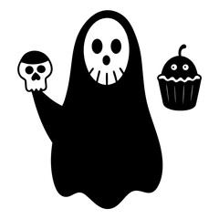 halloween ghost vector illustration