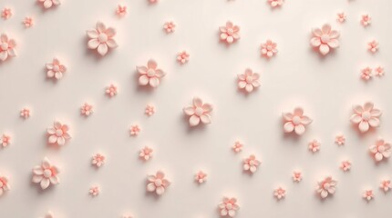 Seamless Small Floral Pattern in Soft Pastel Tones
