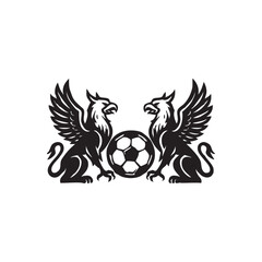 griffin soccer ball vector