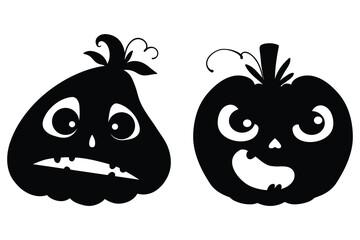 Scary Cute Pumpkin Faces for Halloween Celebration

