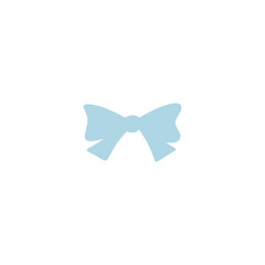 Simple blue ribbon bow