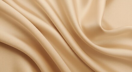Macro of champagne silk fabric