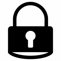 lock icon vector illustration