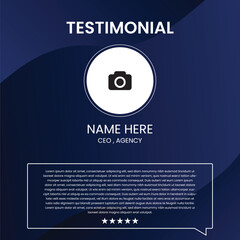 Naklejka premium Testimonial design