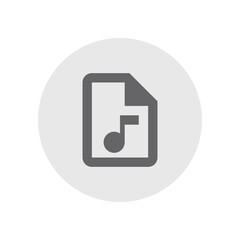 Audio File Outline Icon