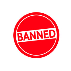 banned round sign illustration