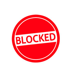 blocked sign illustration