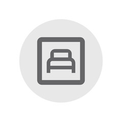 Child Bedroom Outline Icon