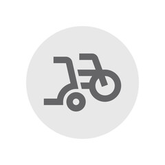 Bike Scooter Outline Icon