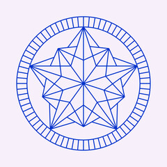 Star Tattoo Geometric Illustration