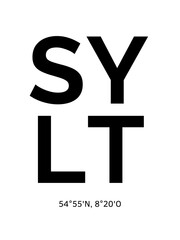 Sylt und Koordinaten