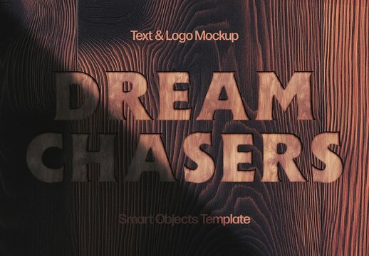 Vintage Woodcut Text Effect Mockup With Generative AI